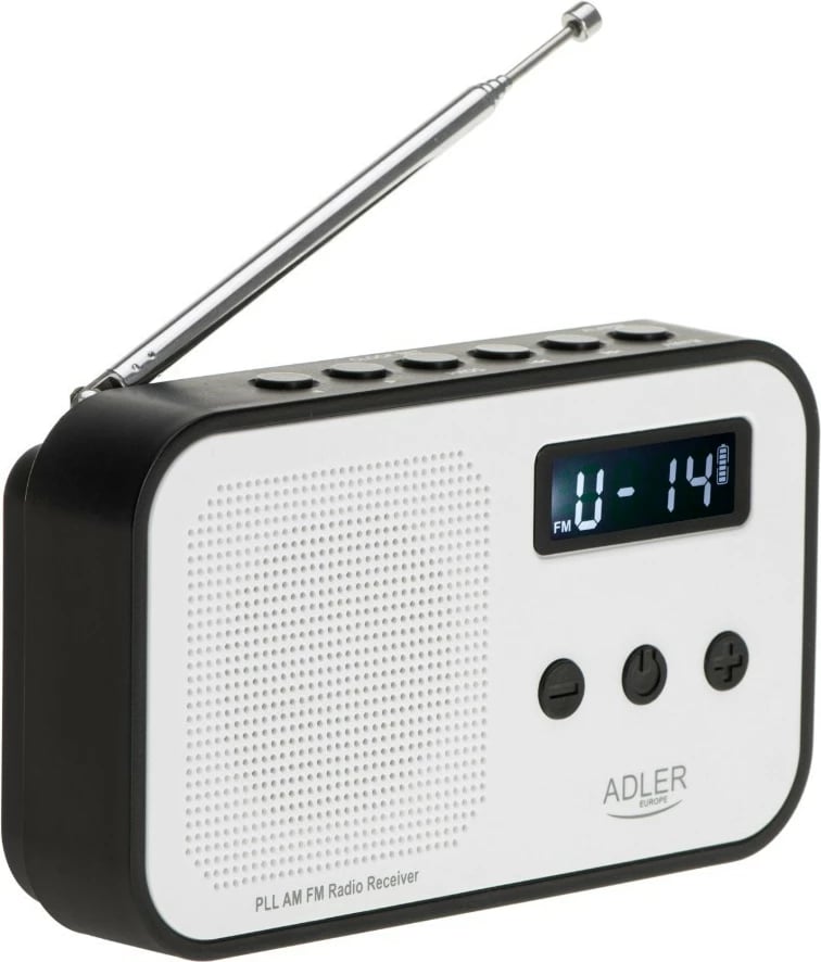 Radio digjitale Adler AD1907 PLL, e bardhë
