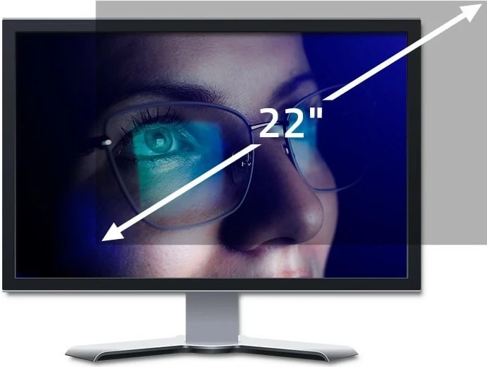 Filtër privatësie Qoltec 51056, 22", 16:10