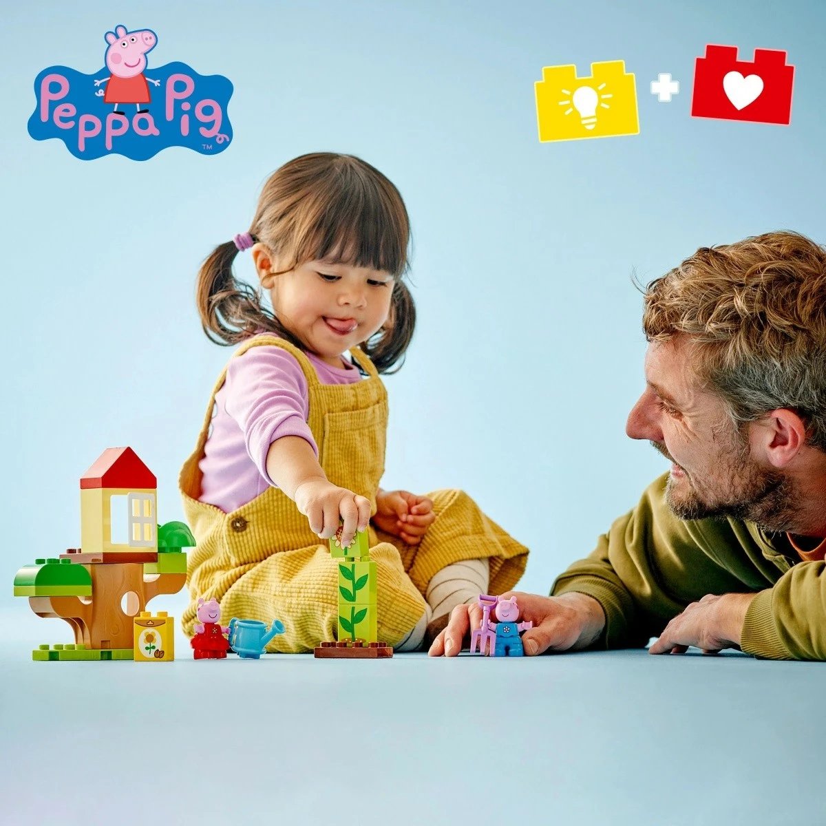 Set ndërtimi LEGO DUPLO Peppa Pig 10431, Kopshti dhe Shtëpiza në pemë, 20 pjesë
