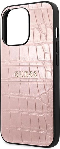 Mbështjellës Guess Croco Strap për iPhone 13 Pro / 13 6.1", Rozë Mbështjellës Guess Croco Strap për iPhone 13 Pro / 13 6.1", Rozë