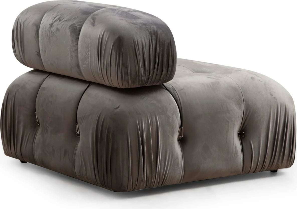 Këndare Atelier del Sofa, Bubble Corner (L1-O1-1R-Puf), ngjyrë gri