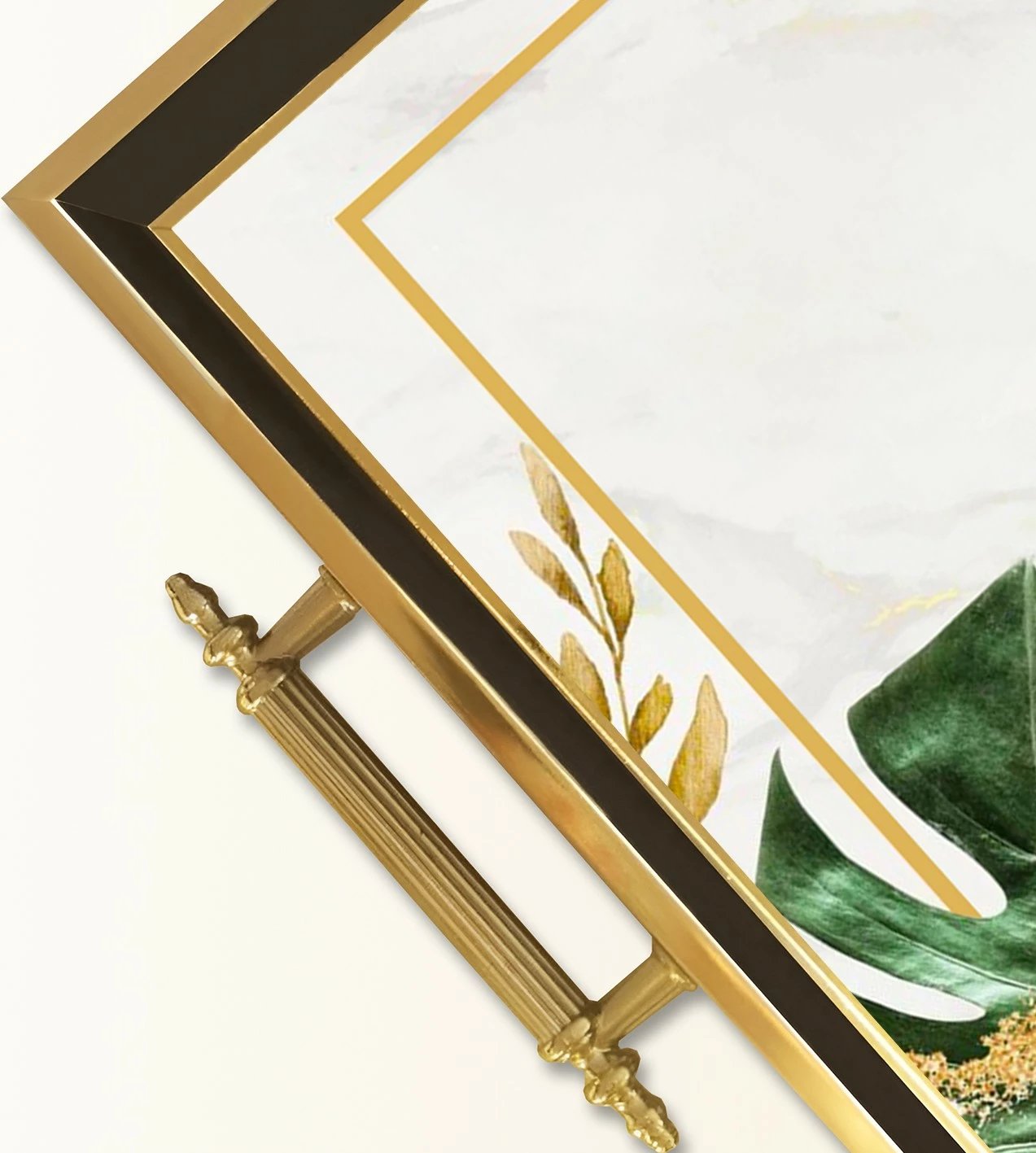 Tabaka xhami elegante, shumëngjyrëshe, Aberto Design, TPA9916, 50x29x3.5cm Tabaka xhami elegante, shumëngjyrëshe, Aberto Design, TPA9916, 50x29x3.5cm