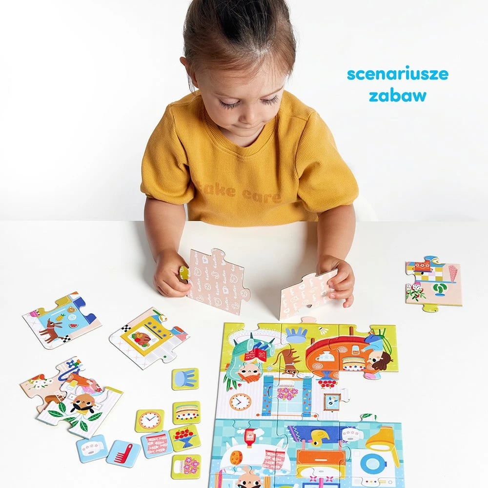 Puzzle edukativ CzuCzu 2481, 24 pjesë, për fëmijë, shumëngjyrësh