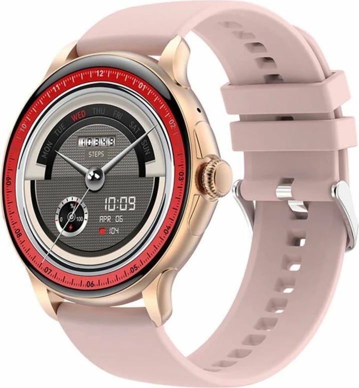 Smartwatch për femra Rubicon, rozë gold