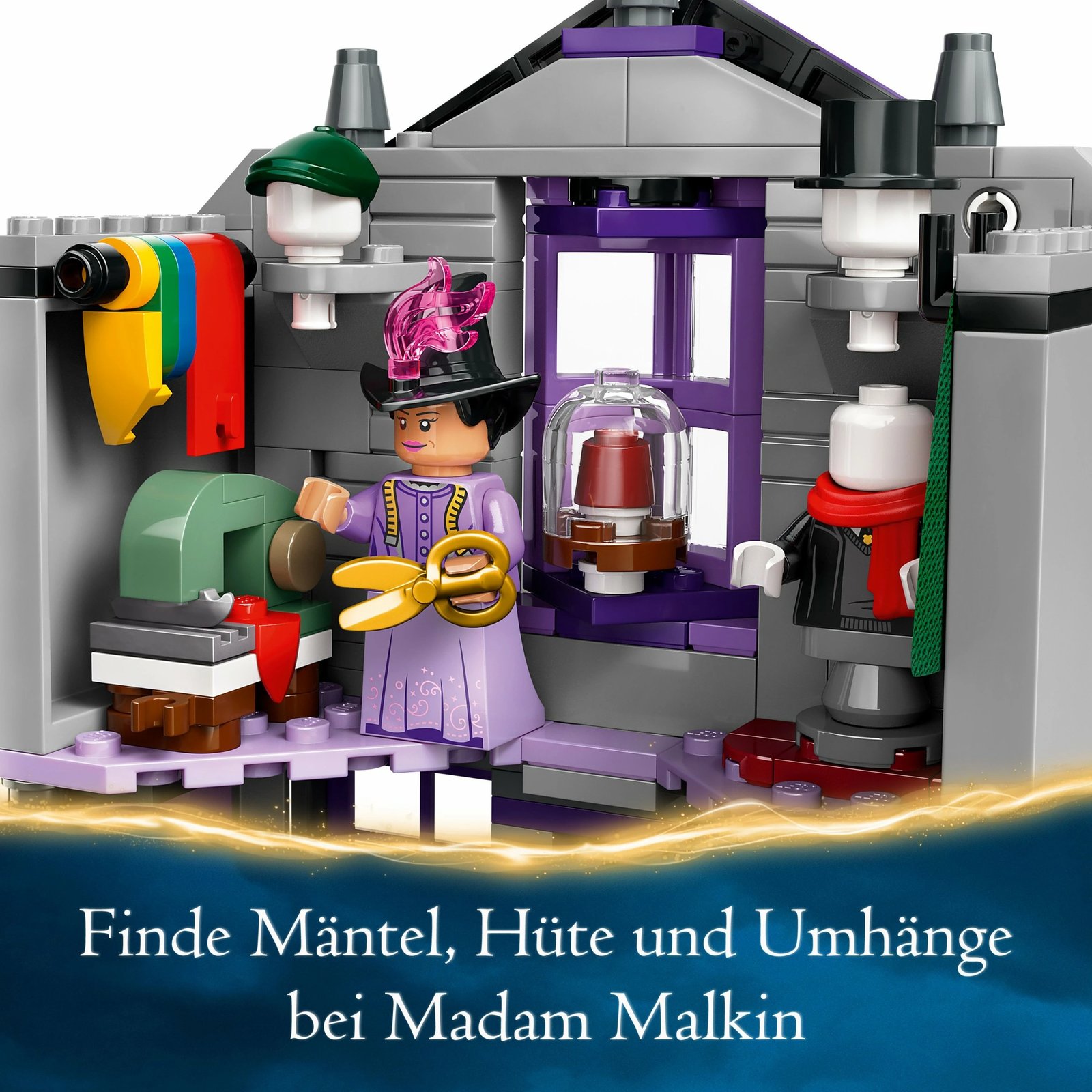 Set ndërtimi LEGO Ollivanders™ & Madam Malkin's Robes, 744 copë, shumëngjyrësh