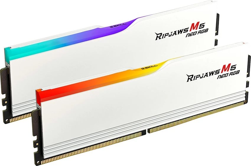 RAM Memorje G.Skill Ripjaws M5 Neo RGB 64GB (2x32GB) 6000MHz bardhë