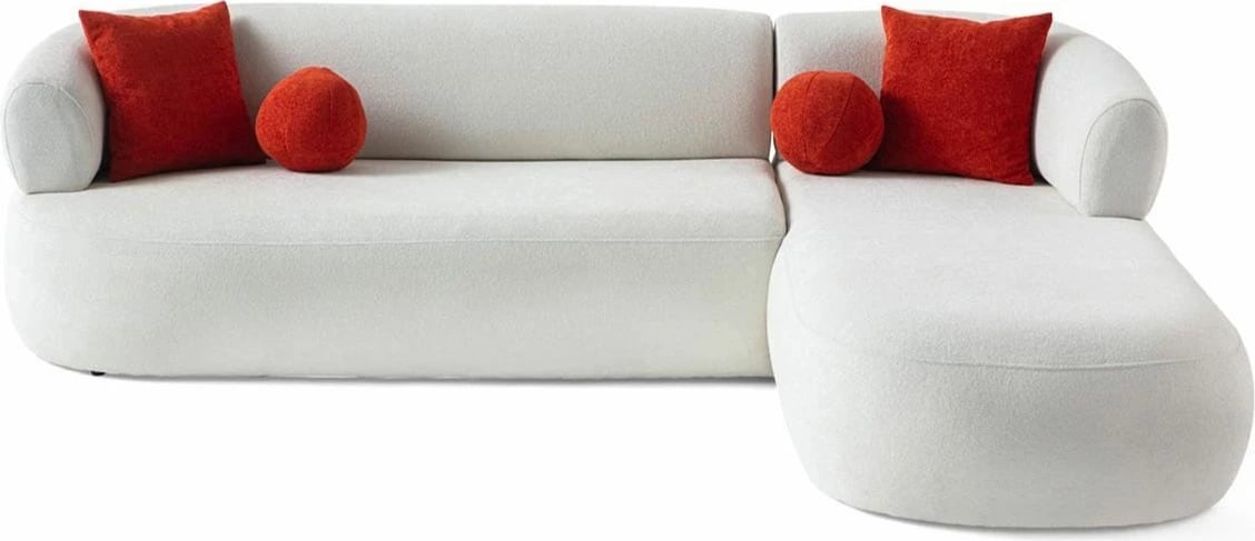 Këndsofa Atelier del Sofa, Roma, e bardhë, anë e djathtë