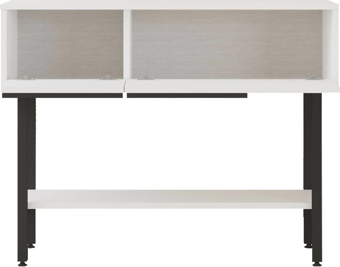 Bufe Hanah Home, On12-W, ngjyrë e bardhë, me pasqyrë