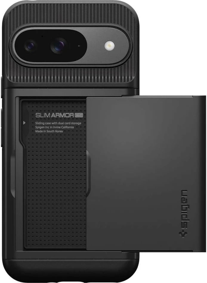 Mbështjellës SPIGEN Slim Armor CS Google Pixel 9 / 9 PRO, i zi