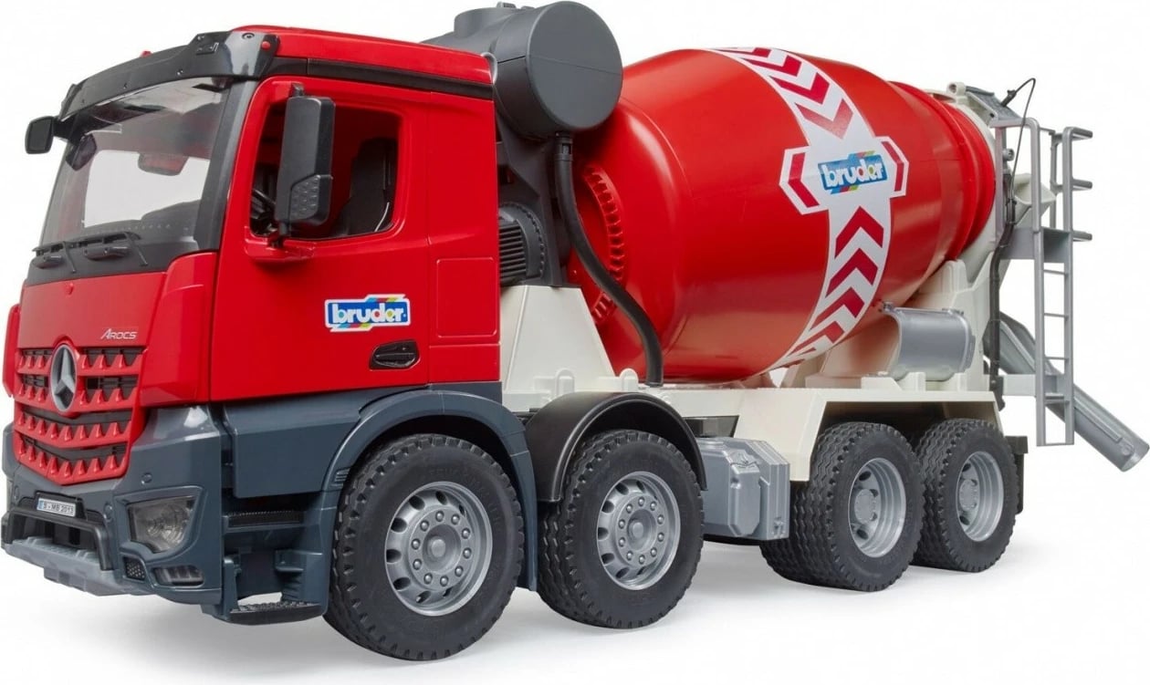 Kamion mikser betoni BRUDER Mercedes Benz Arocs, 1:16, Kuq