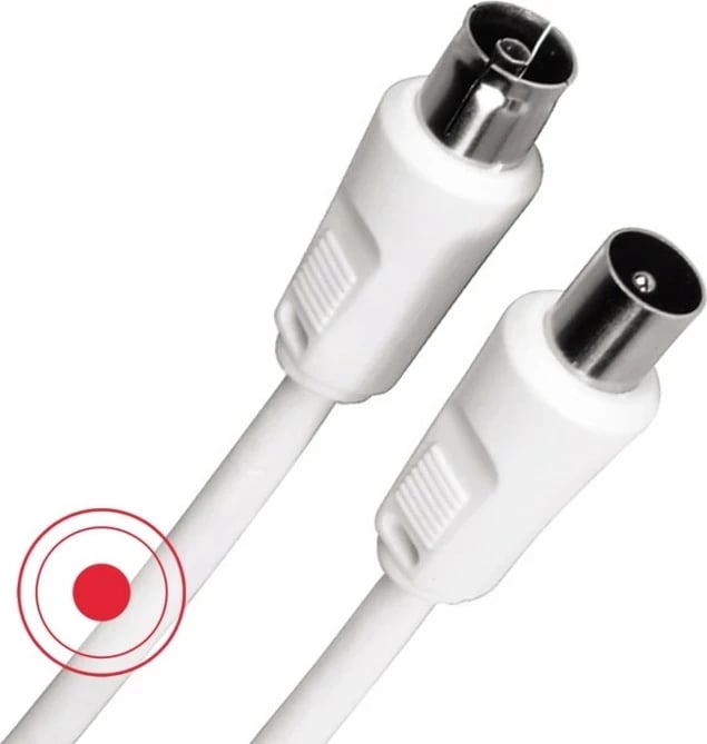 Kabel antene Hama 75DB 3m, bardhë