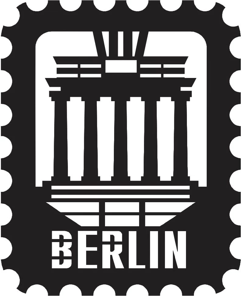 Aksesor dekorativ metalik për mur, Wallity, pullë Berlin