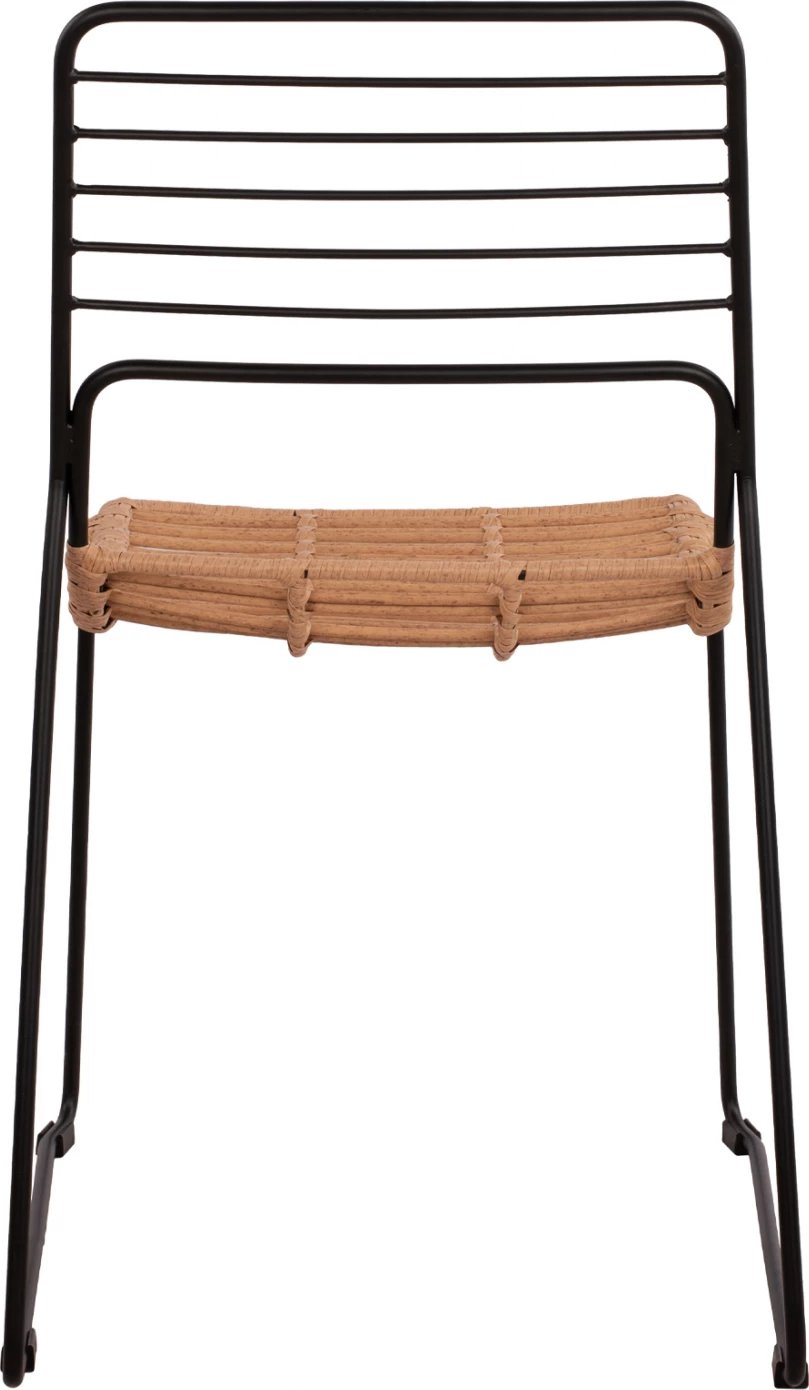 Karrige metalike Allegra FH5694 me thurje beixh 51x54x83cm