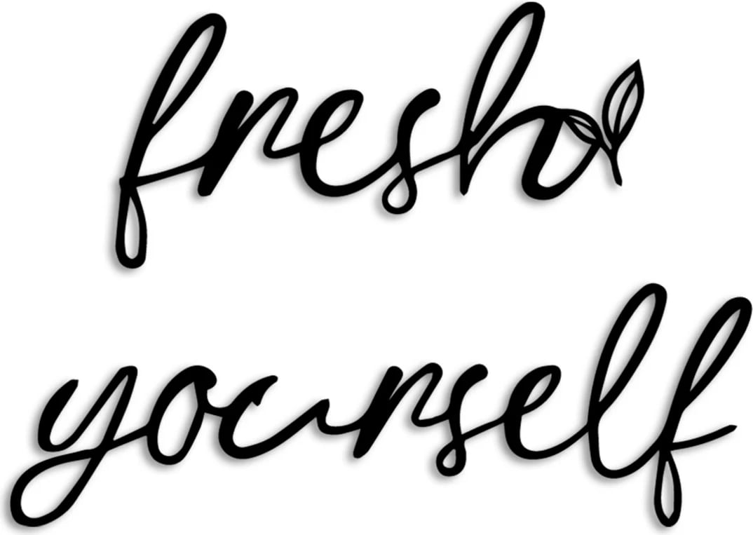 Aksesor dekorativ metalik për mur, Wallity, Fresh Yourself