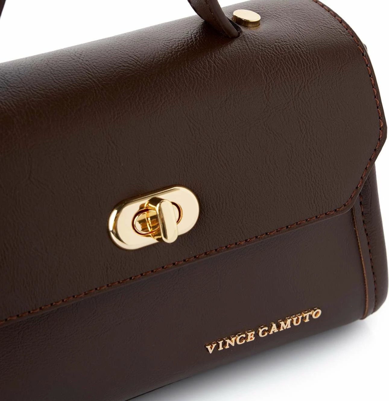 Minibag ngjyrë çokollate, Vince Camuto, Gela