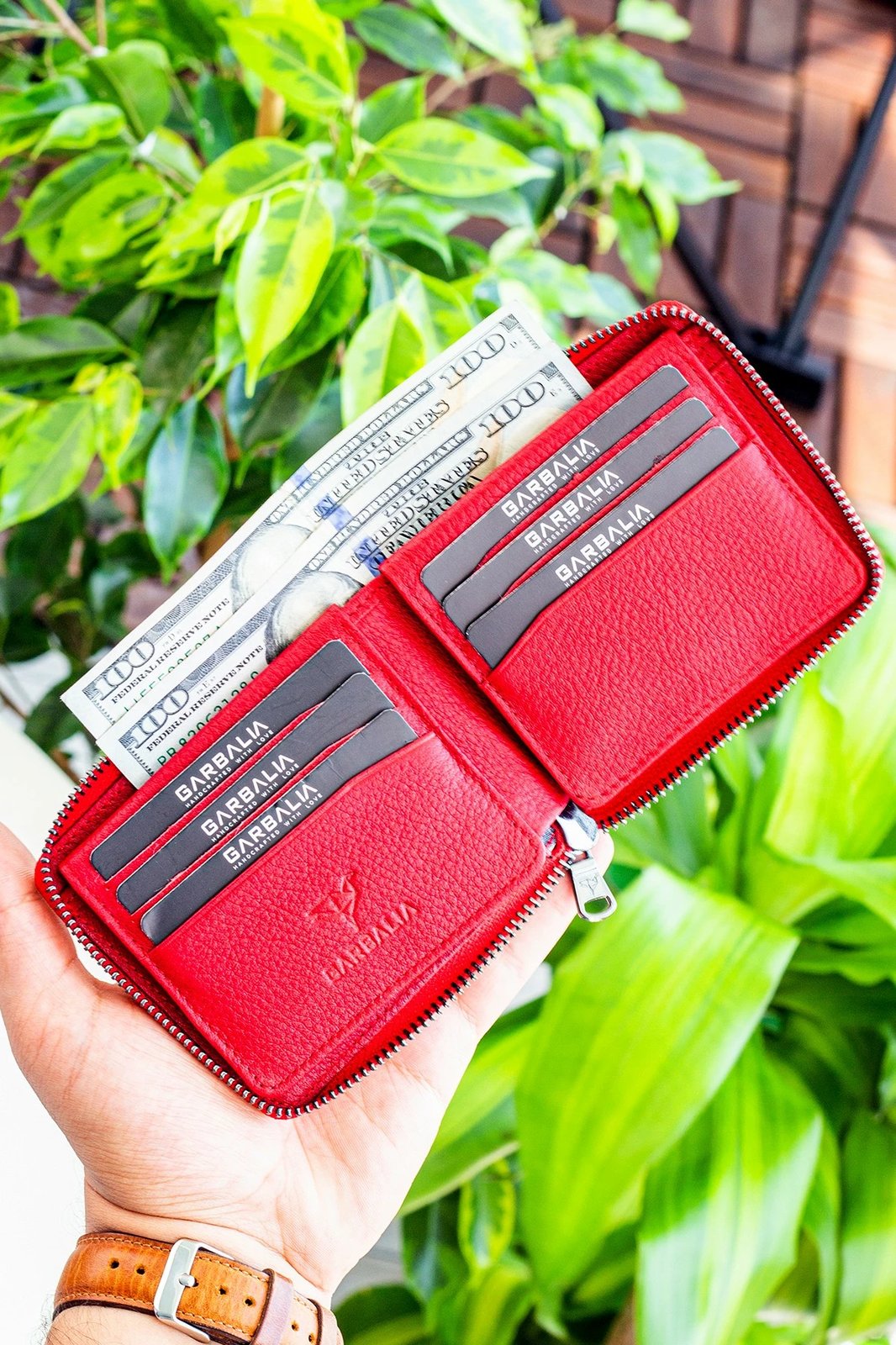 Portofol unisex Zoozie Bags Carole, i kuq