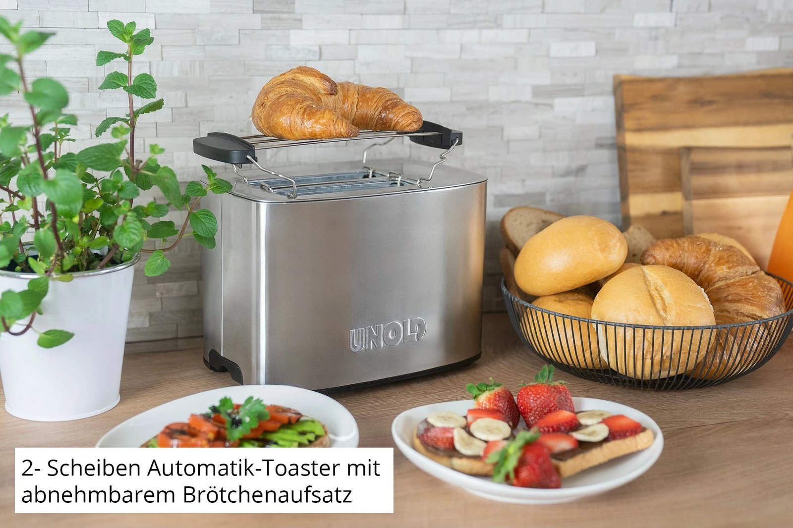 Toaster UNOLD Thommy, 2 feta, Inox Toaster UNOLD Thommy, 2 feta, Inox