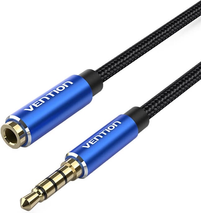 Kabllo audio zgjatuese Vention BHCLJ, TRRS 3.5mm mashkull në femër, 5m, kaltër