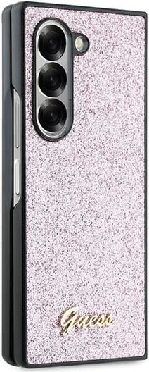 Mbështjellës Guess 4G Glitter Script për Samsung Galaxy Z Fold 6, Rozë