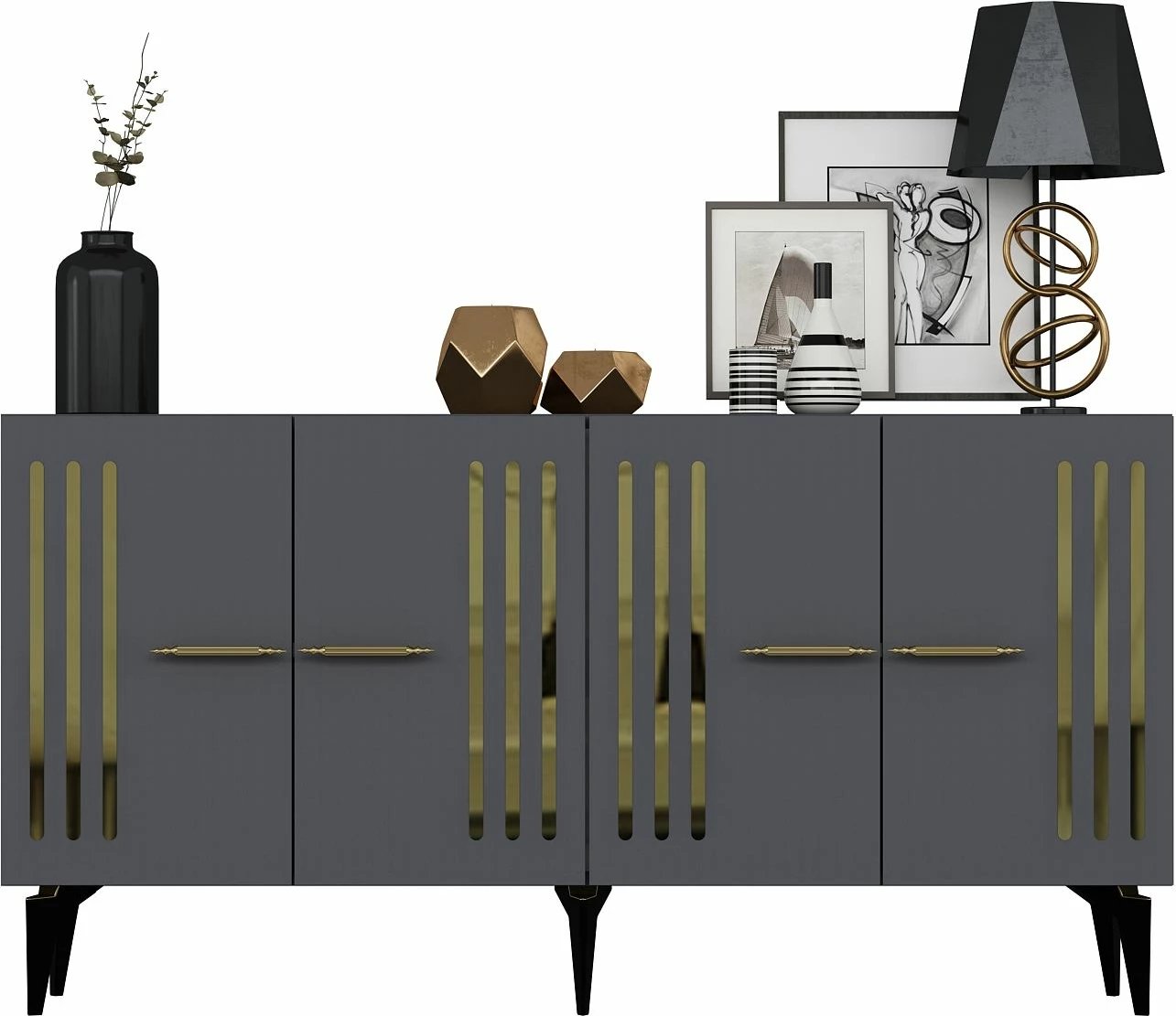 Konsol Skye Decor, anthracite, ari