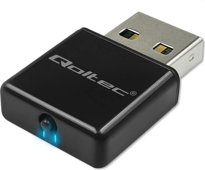 Adapter WiFi mini Qoltec 56986, USB 2.0, 300 Mbps, i zi