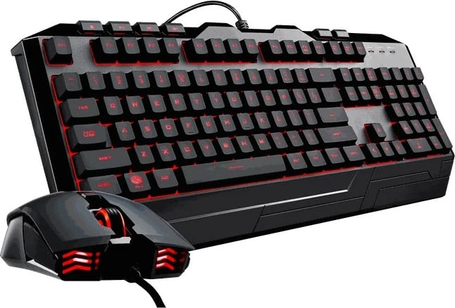 Tastierë gaming me maus Cooler Master Devastator 3 Combo, RGB, QWERTZ, me kabllo, e zezë