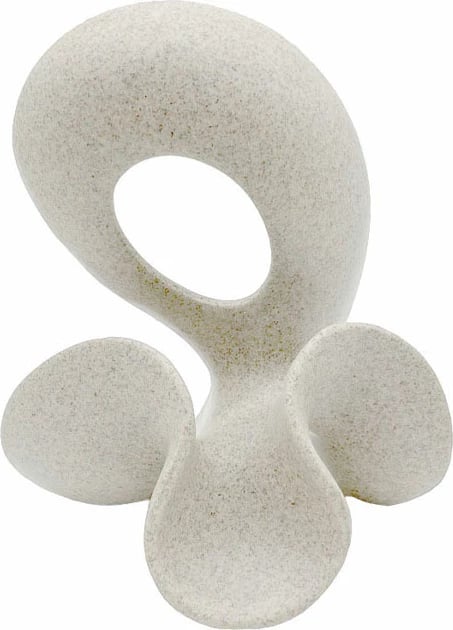 Figurë dekorative NOEMA, polirezine e bardhë, 19.5x14.5x23cm