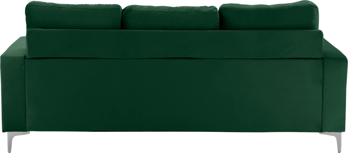 Divan qoshe i kthyeshëm, Santino FH3152.13, kadife jeshile, 190x75-128x82 cm