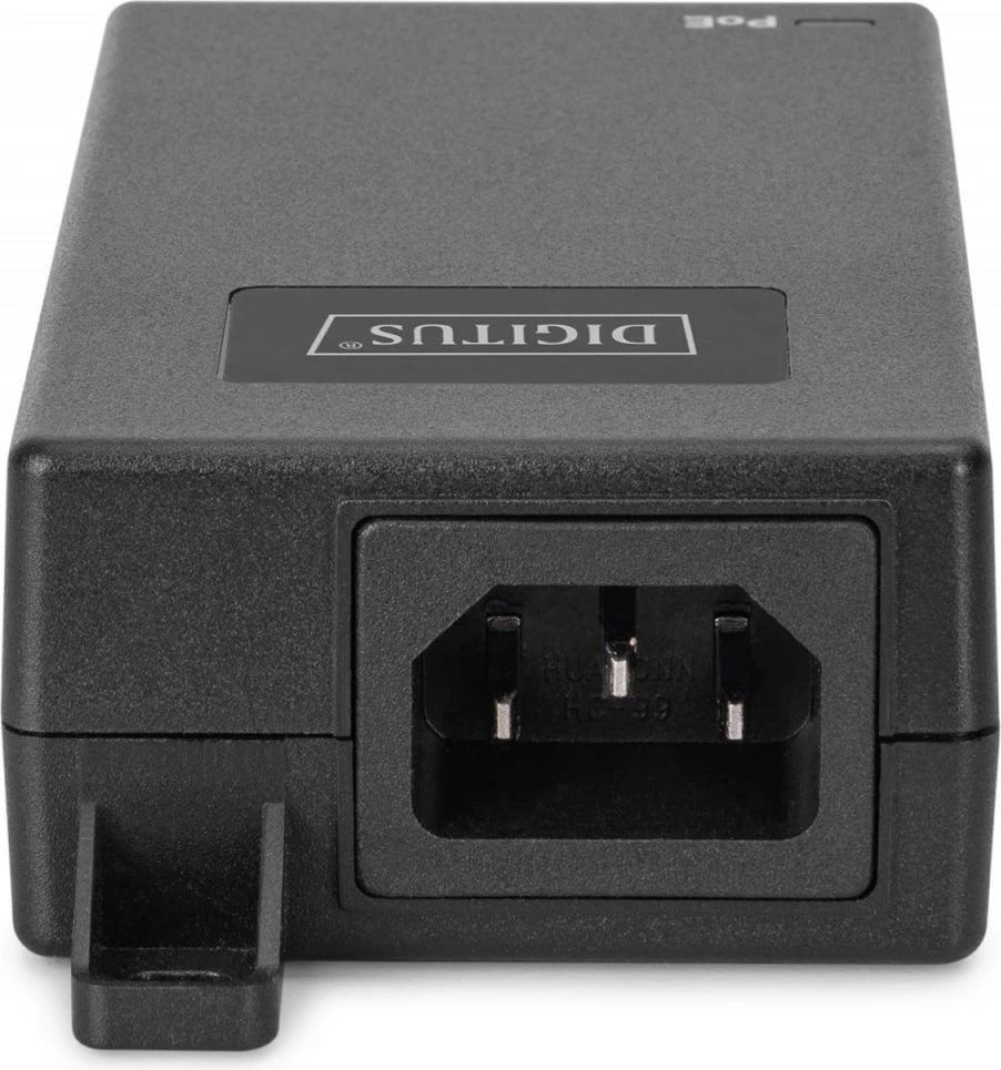 Adapter PoE+, Digitus, DN-95103-3, IEEE 802.3af/at, 55V 30W, 10/100/1000 Mbps, deri 100 m, e zezë