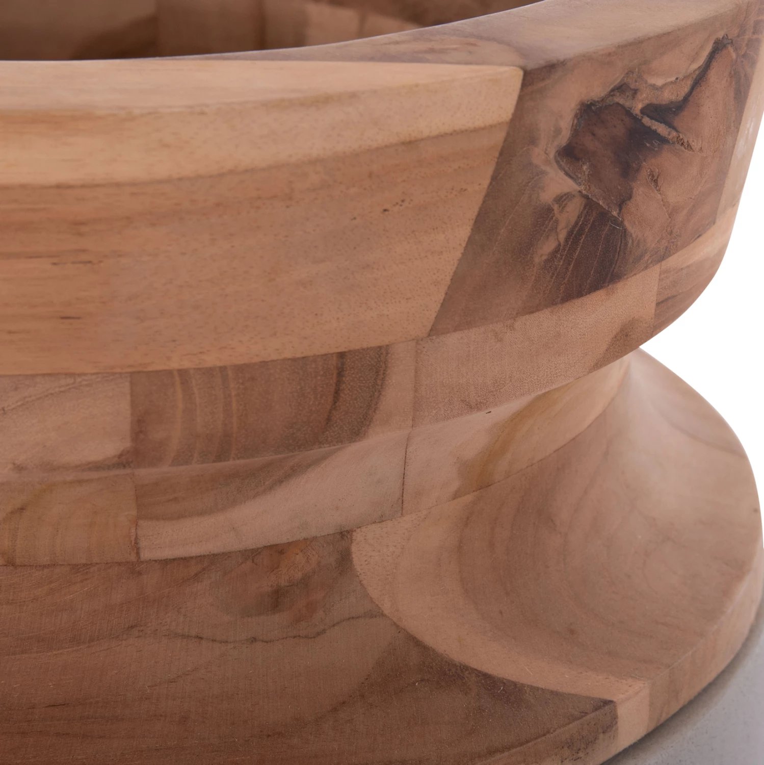 Vazo dekorative për dysheme, LINTER FH4662.03S, fibër-cement, ngjyrë gri, dru tik, 34x60cm