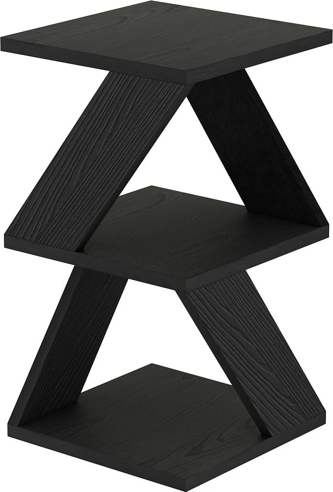 Tavolinë anësore Hanah Home, ngjyrë dru e zezë, Albeni