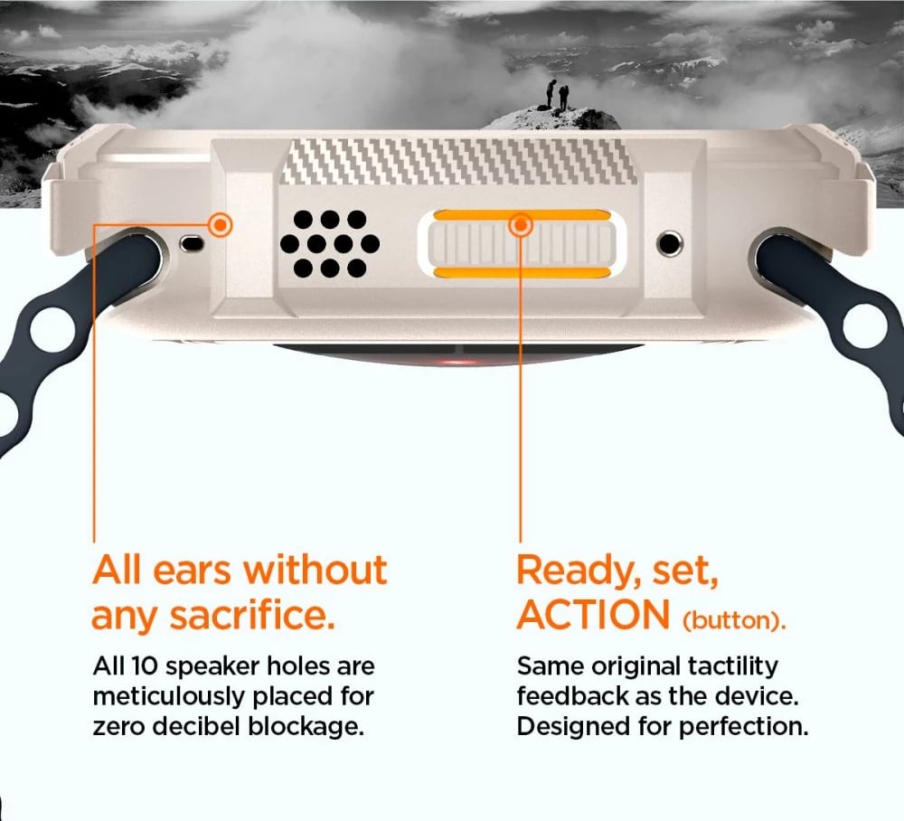 Mbështjellës Spigen Rugged Armor për Apple Watch Ultra 1/2 49mm, Bezhe