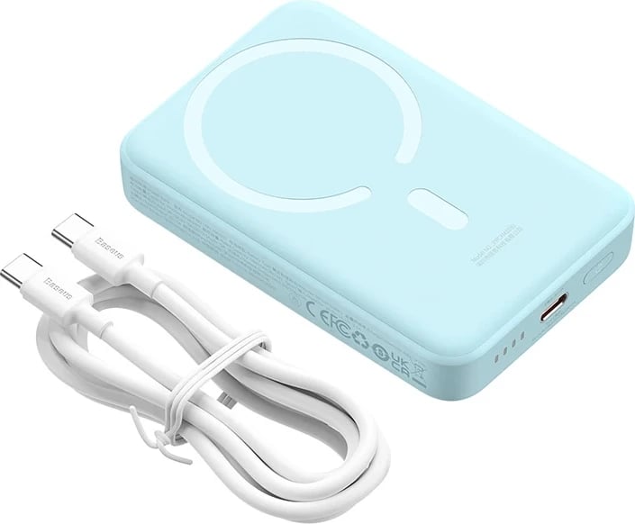 Powerbank Baseus PPCX110203, 10000mAh, 30W, USB-C, wireless, kaltër