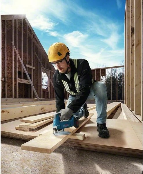 Sharrë elektrike Bosch GST 18V-125 B Professional, brushless, pa kabllo, valixhe transporti, blu