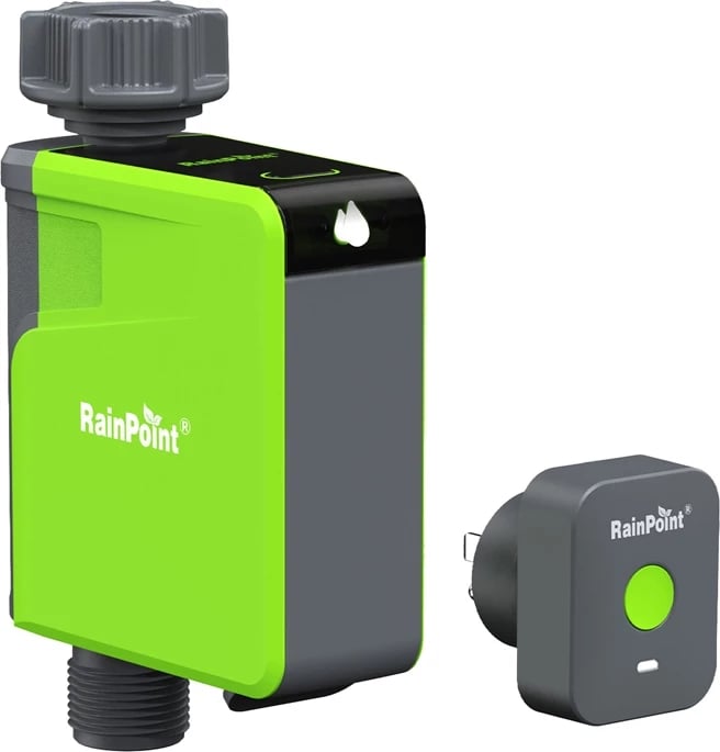 Kontrollues ujitje RainPoint HTV107B+HWG009WB me aplikacion, për 1 zonë, i gjelbër