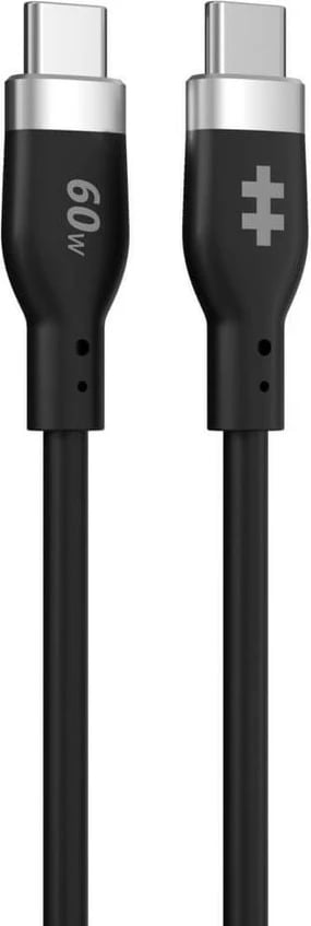 Kabllo USB-C Targus 1.5m, silikon, 60W, e zezë
