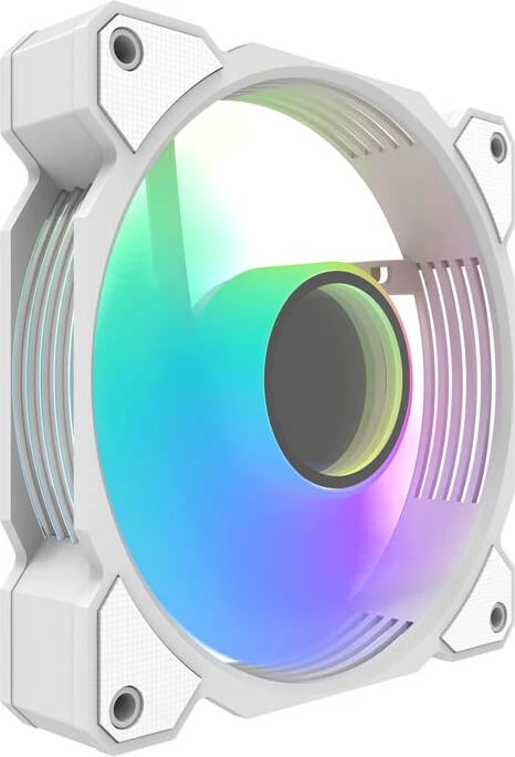 Kasë ventilator Darkflash DR08, 5-in-1, PWM A-RGB, 120mm, i bardhë