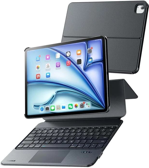 Mbështjellës me tastierë Baseus Brilliance 2 për iPad Pro 12.9", e zezë