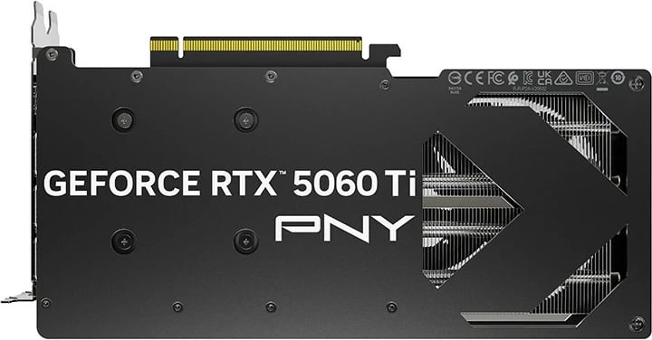 Kartelë grafike PNY GeForce RTX 5060 Ti, 16GB, DDR7, OC, PCI-E 8x, e zezë