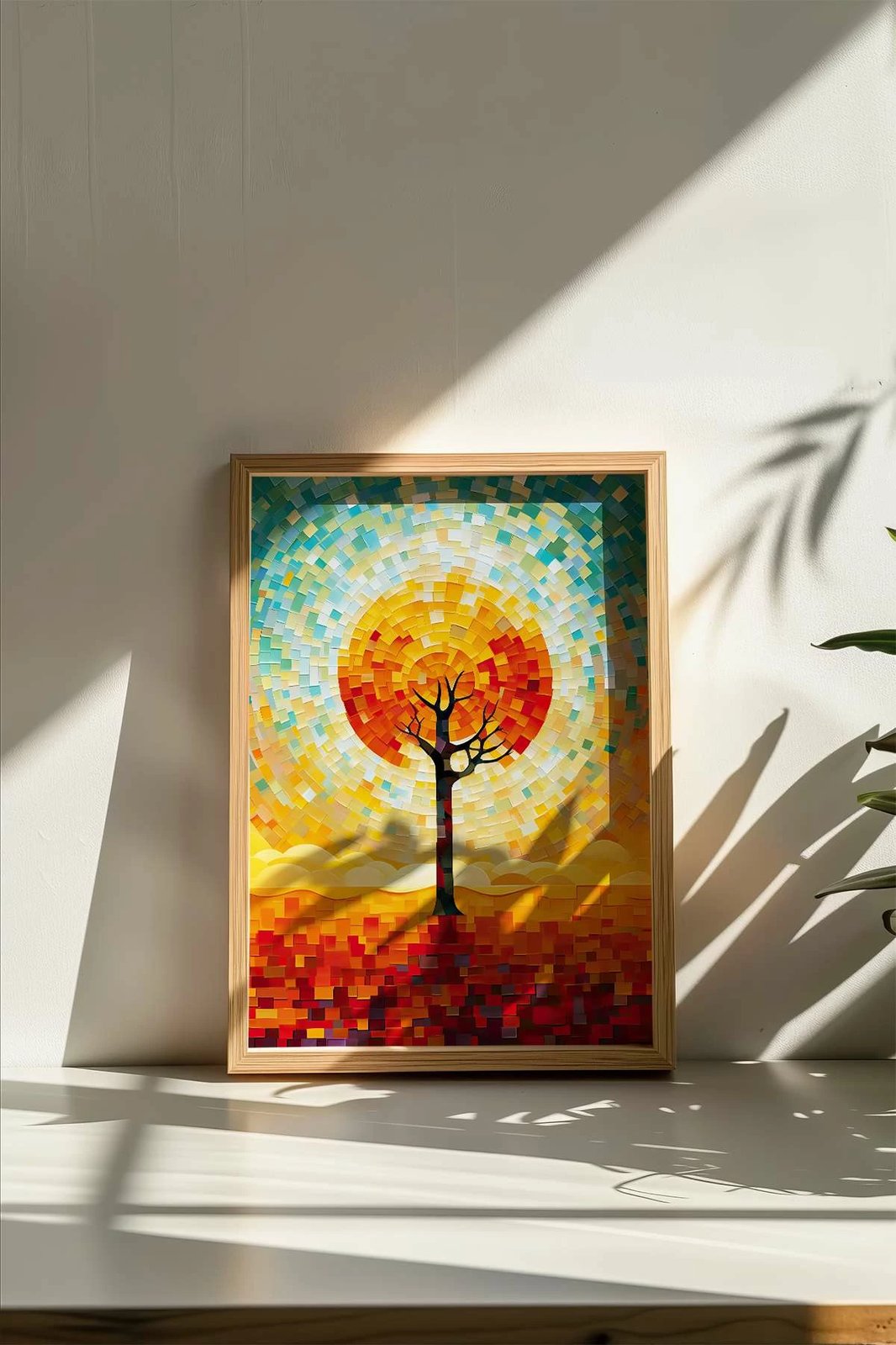 Pikturë dekorative me kornizë, shumëngjyrëshe, Wallity, Mscartmdl14