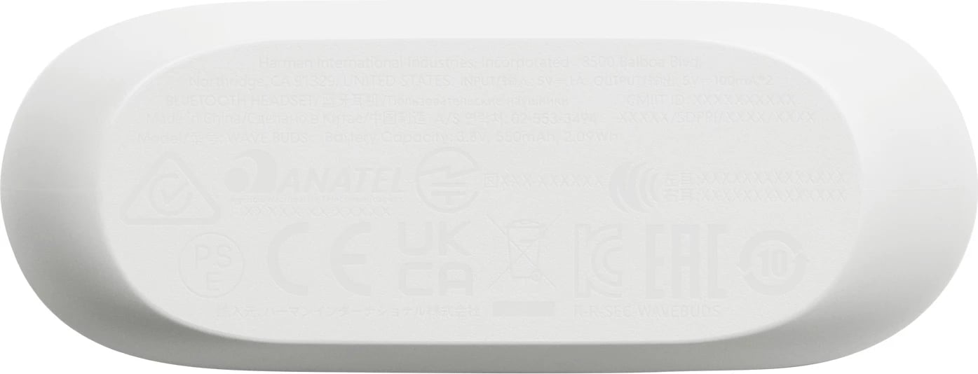 Kufje JBL Wave Buds TWS, Bluetooth 5.2, të bardha