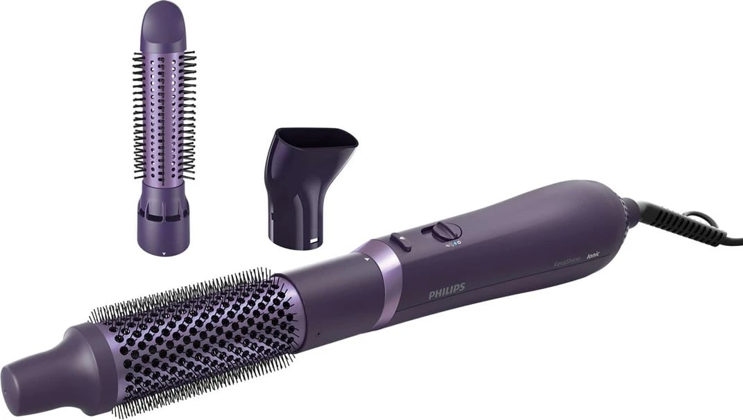 Brushë stiluese për flokë Philips 3000 BHA305/00, 800 W, e vjollcë