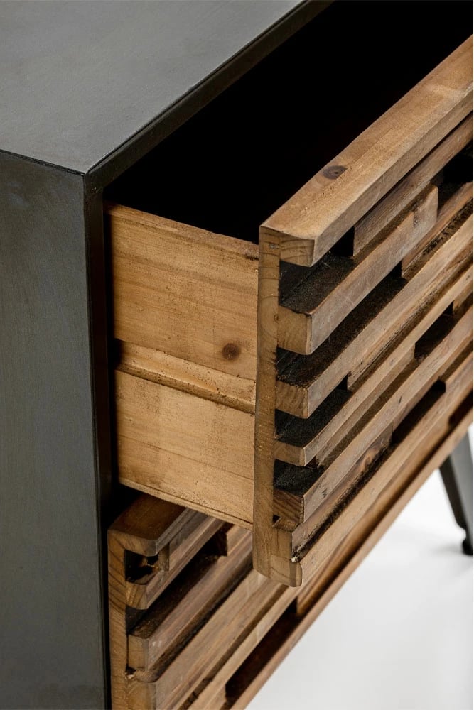 Komodinë Coast, e zezë-natyrale, 55x43x55.5