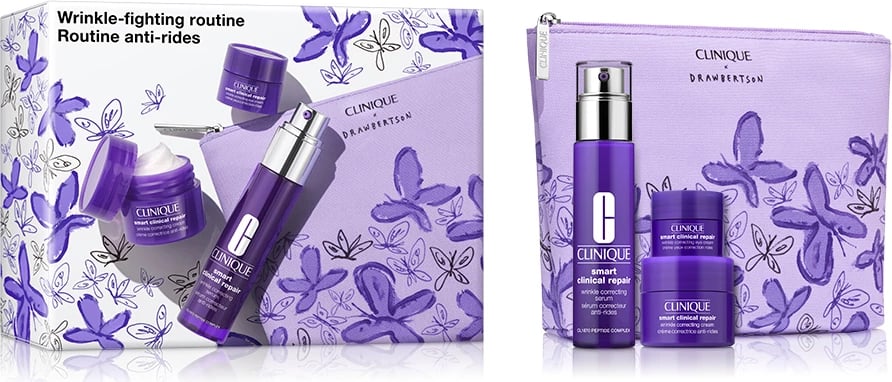 Set për fytyrë për femra Clinique Smart Clinical Repair Wrinkle Fighting Routine, 30ml+15ml+5ml
