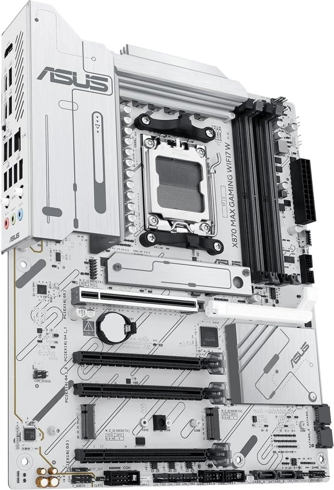 Pllakë amë ASUS X870 MAX GAMING WIFI7 W, Socket AM5, ATX, e bardhë