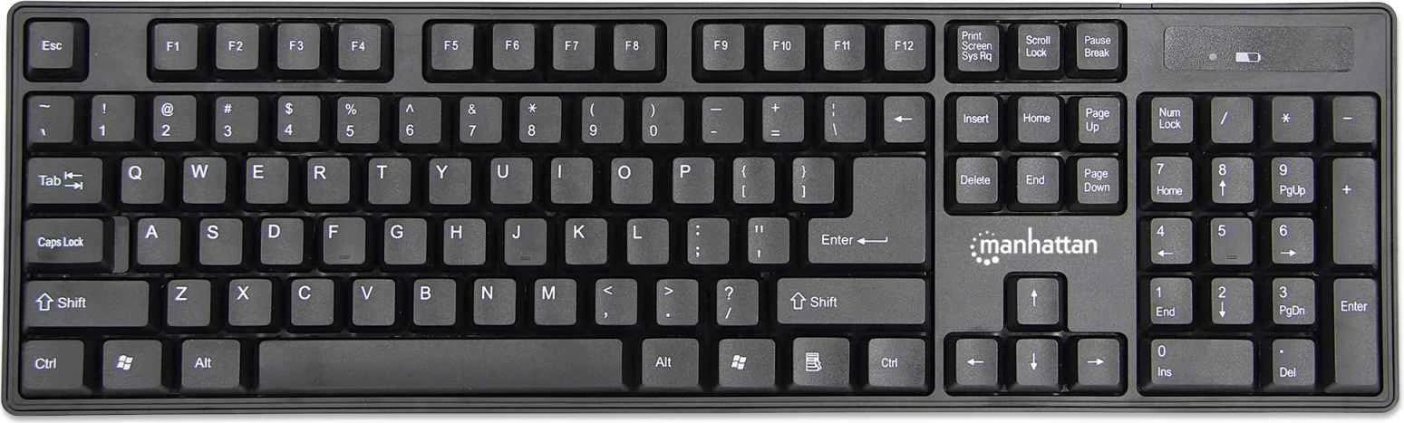Set tastierë wireless dhe maus MANHATTAN, i zi