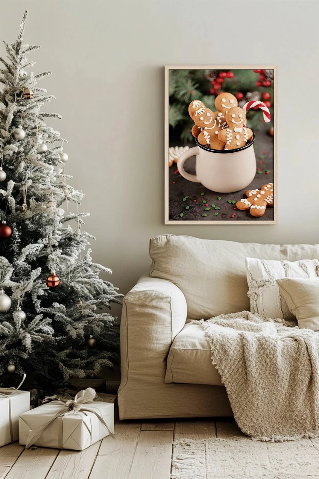 Pikturë dekorative me kornizë, shumëngjyrëshe, Wallity, Nwyearsngmdl56, 33x48cm