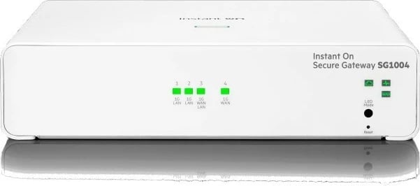 Switch Hewlett Packard Enterprise Instant On Secure Gateway SG1004, 4 porta Gigabit, i bardhë