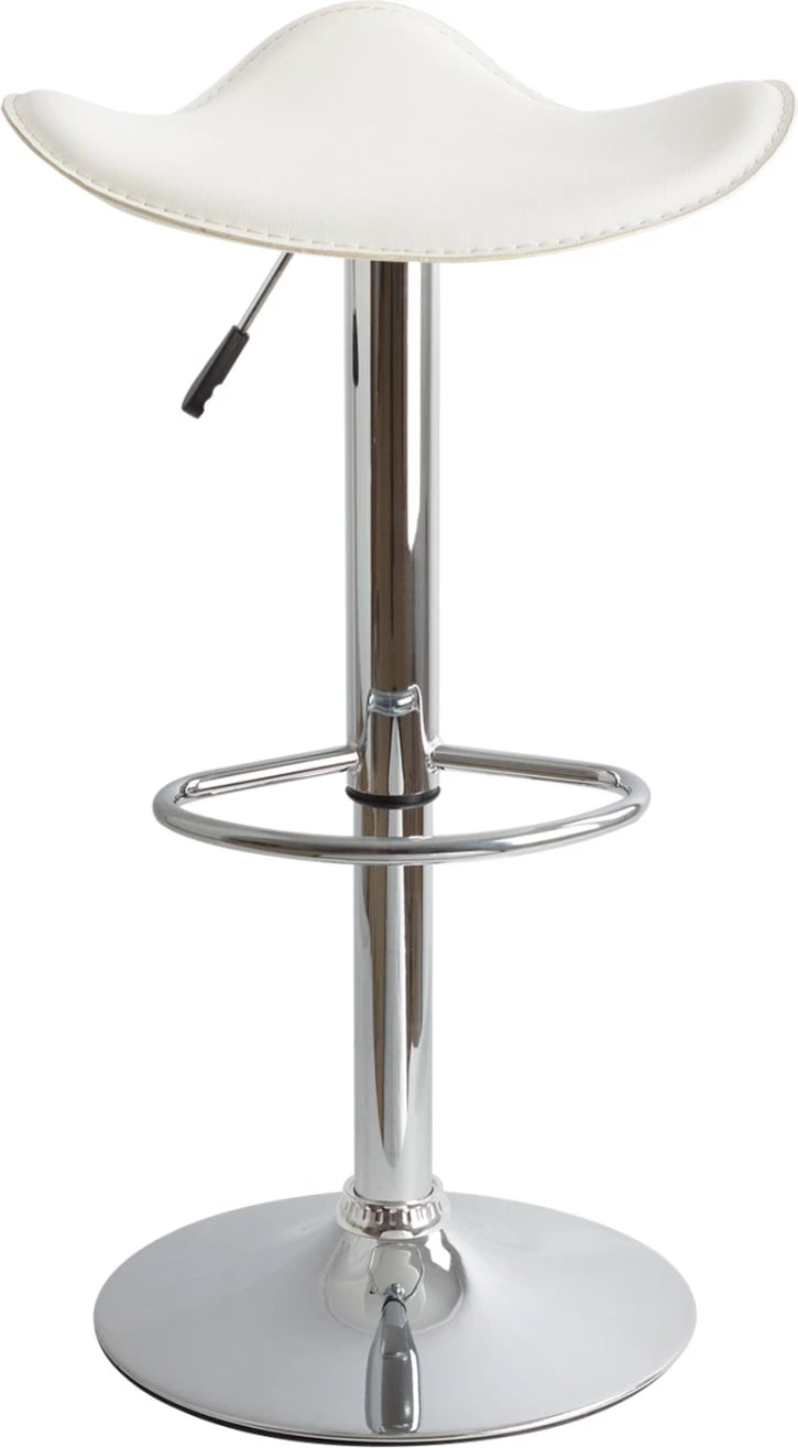 Karrige për bar FH201.02, e bardhë PU me ngritje gazi 45χ45χ82, set prej 2 copë