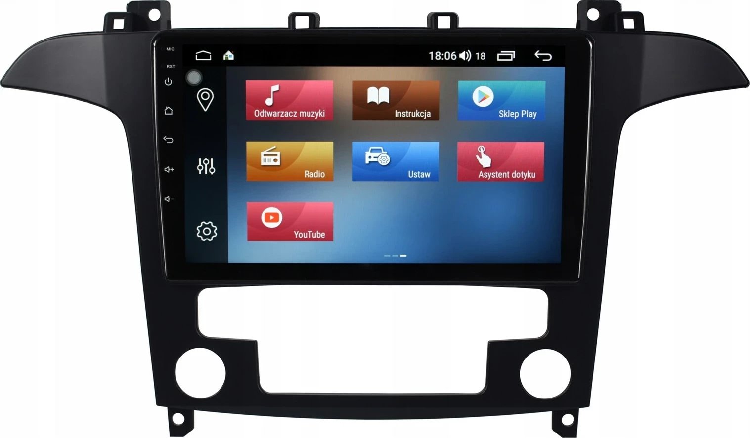 Radio navigacioni Android për Ford S-Max 2006-2015, AUTO NAWIGACJE FR9 2/64 RDS1 TK409B, Zi